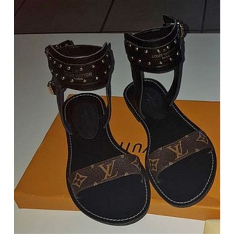 lv nomad sandals|louis vuitton high heel sandals.